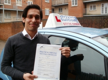 Franco is an excellent driving instructor. He will put you at ease and he will teach you the skills to become a safe and confident driver. I will highly recommend him. It was my first attempt today and thanks to Franco I passed my driving test....